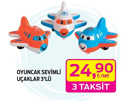 Oyuncak Sevimli Uçaklar 3'lü image