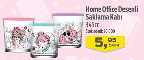 Home Office Desenli Saklama Kabı 345 cc image