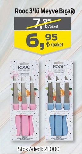 Rooc 3'lü Meyve Bıçağı image