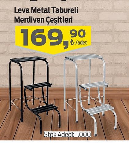 Leva Metal Tabureli Merdiven Çeşitleri/Adet image