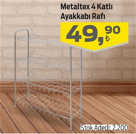 Metaltex 4 Katlı Ayakkabı Rafı image