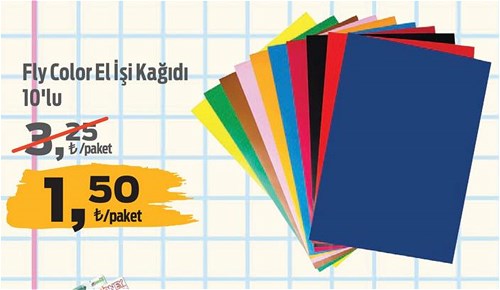 Fly Color El İşi Kağıdı 10'lu image