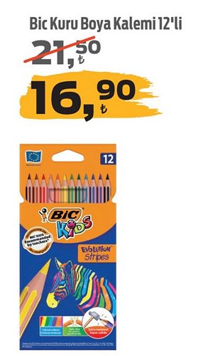 Bic Kuru Boya Kalemi 12'li image