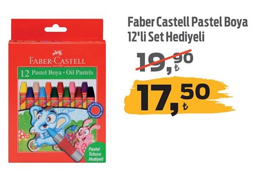 Faber Castell Pastel Boya 12'li Set Hediyeli image