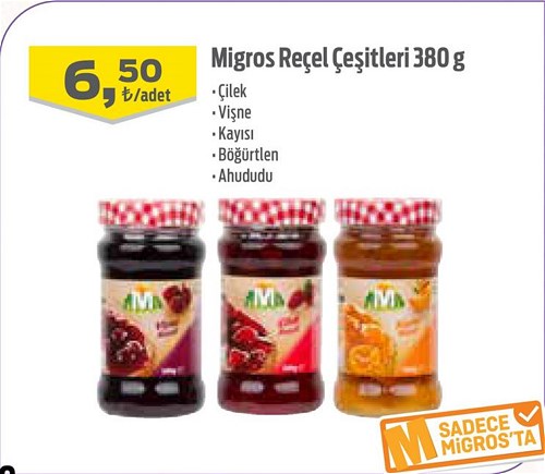 Migros Reçel Çeşitleri 380 g image