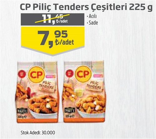 Cp Piliç Tenders Çeşitleri 225 g image