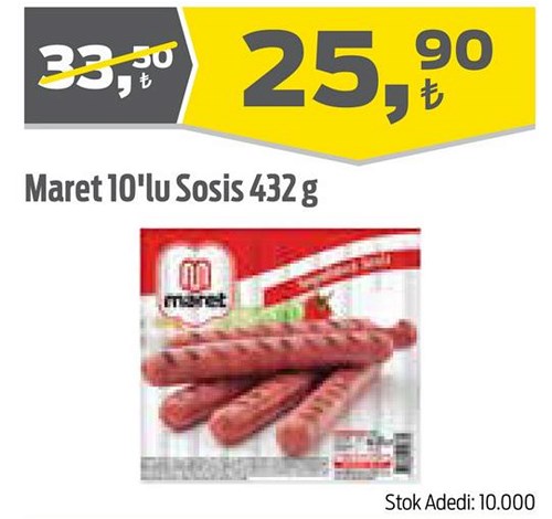 Maret 10'lu Sosis 432 gr image