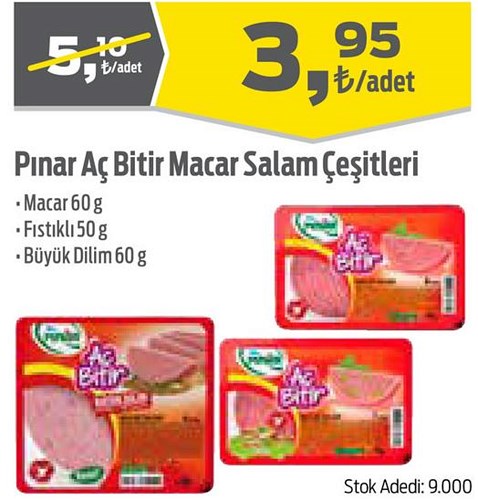 Pınar Aç Bitir Macar Salam Çeşitleri/Adet image