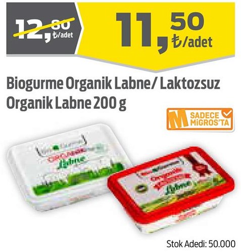 Biogurme Organik Labne/Laktozsuz Organik Labne 200 g image