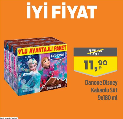 Danone Disney Kakaolu Süt 9x180 ml image