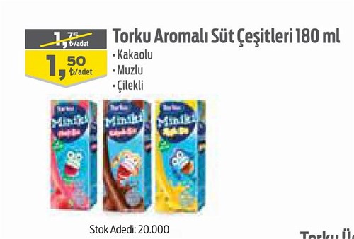 Torku Aromalı Süt Çeşitleri 180 ml image