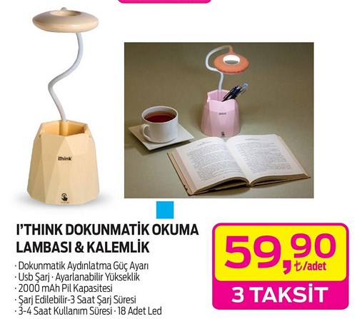 I'Think Dokunmatik Okuma Lambası&Kalemlik image