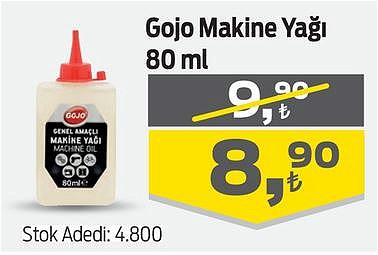 Gojo Makine Yağı 80 ml image