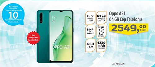 Oppo A31 64 Gb Cep Telefonu image