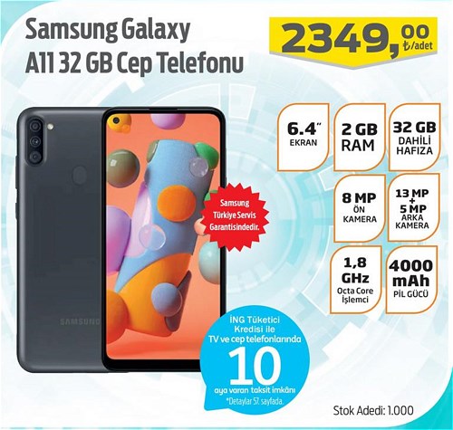 Samsung Galaxy A11 32 Gb Cep Telefonu image