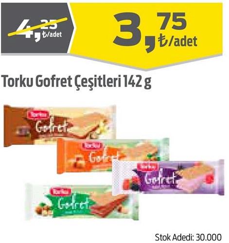 Migros Torku Gofret Çeşitleri 142 g