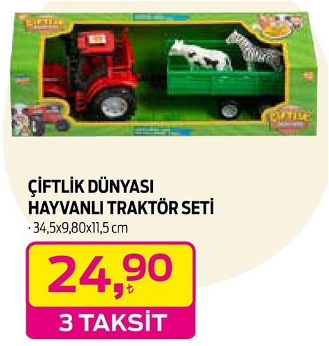 Çiftlik Dünyası Havyarlı Traktör Seti image