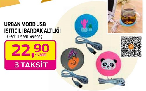 Urban Mood Usb Isıtıcılı Bardak Altlığı image