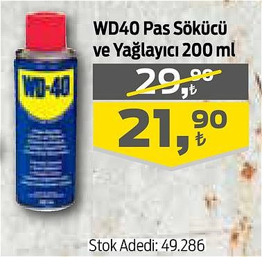 WD40 Pas Sökücü ve Yağlayıcı 200 ml image