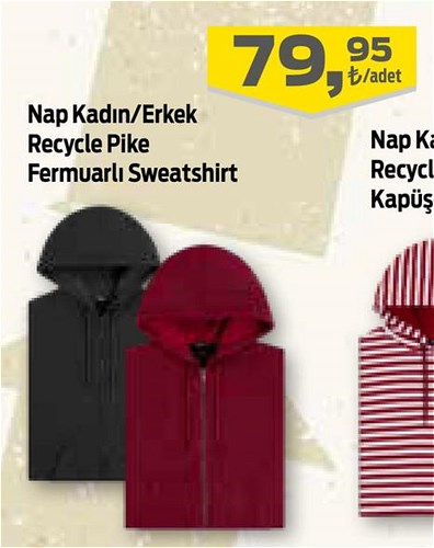 Nap Kadın/Erkek Recycle Pike Fermuarlı Sweatshirt image