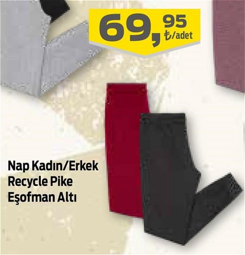 Nap Kadın/Erkek Recycle Pike Eşofman Altı image