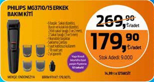 Philips MG3710/15 Erkek Bakım Kiti image