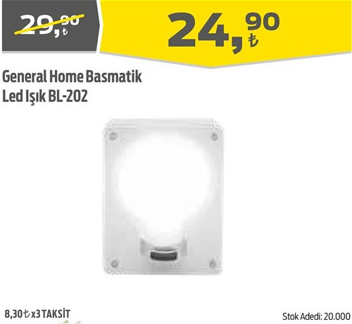 General Home Basmatik Led Işık BL-202 image