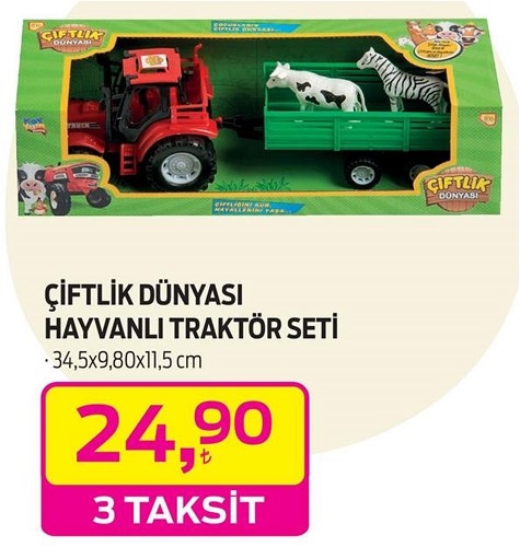 Çiftlik Dünyası Havyarlı Traktör Seti image