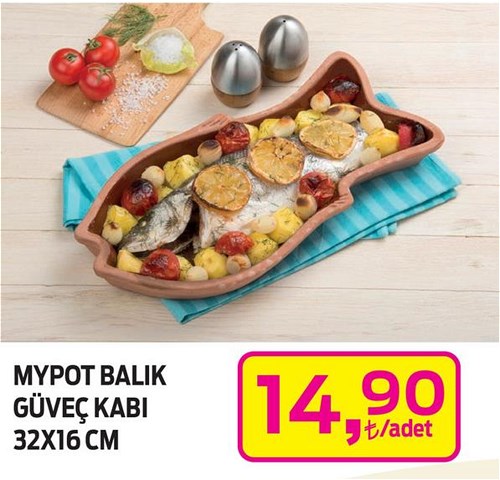 Mypot Balık Güveç Kabı 32x16 cm image