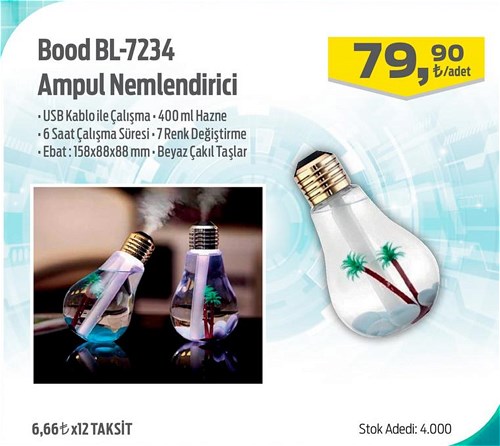 Bood BL-7234 Ampul Nemlendirici image
