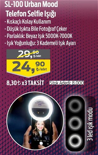 SL-100 Urban Sound Telefon Selfie Işığı image
