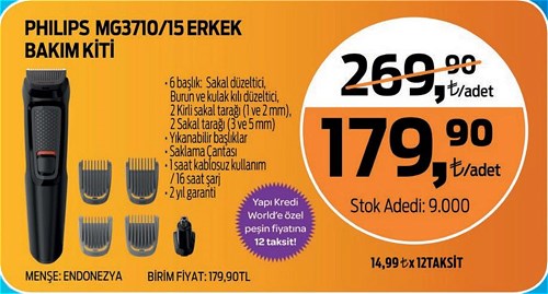 Philips MG3710/15 Erkek Bakım Kiti image