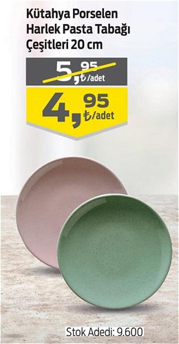 Kütahya Porselen Harlek Pasta Tabağı Çeşitleri 20 cm image