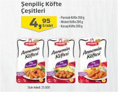 Şenpiliç Köfte Çeşitleri Adet image