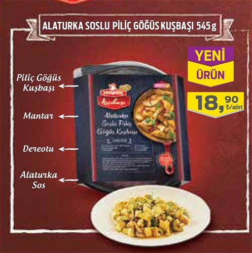 Şenpiliç Aşçıbaşı Alaturka Soslu Piliç Göğüs Kuşbaşı 545 g image