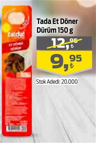 Tada Et Döner Dürüm 150 g image