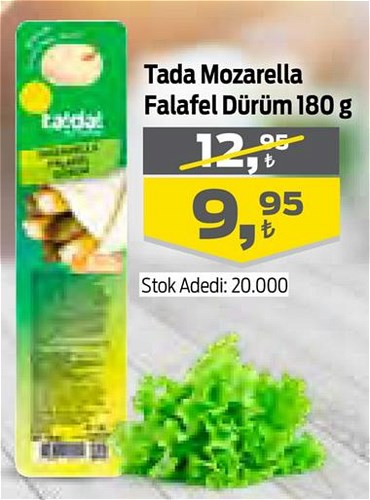 Tada Mozzarella Falafel Dürüm 180 g image