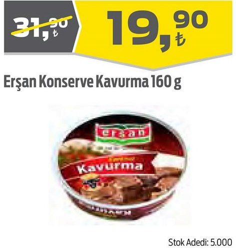 Erşan Konserve Kavurma 160 g image