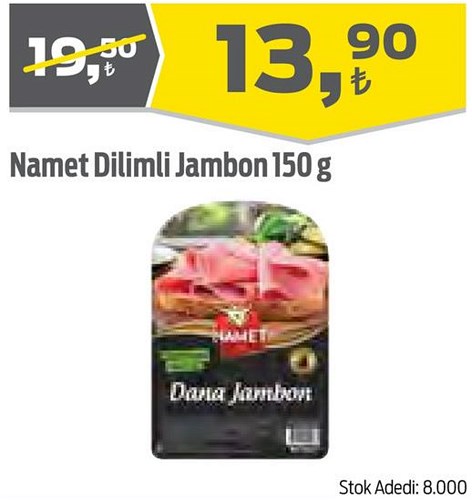 Namet Dilimli Jambon 150 g image