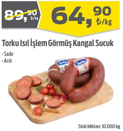Torku Isıl İşlem Görmüş Kangal Sucuk Sade/Acılı image