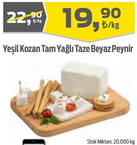 Yeşil Kozan Tam Yağlı Taze Beyaz Peynir Kg image