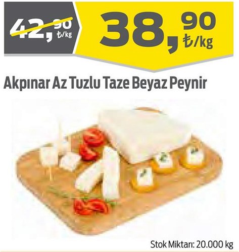 Akpınar Az Tuzlu Taze Beyaz Peynir Kg image