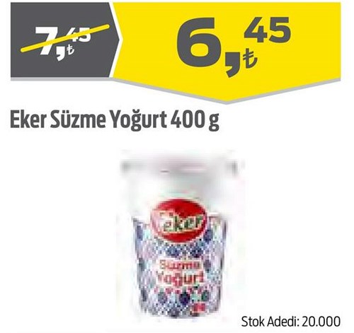Eker Süzme Yoğurt 400 g image