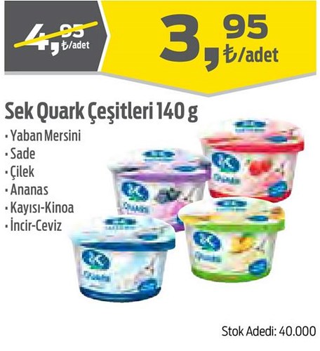 Sek Quark Çeşitleri 140 g image
