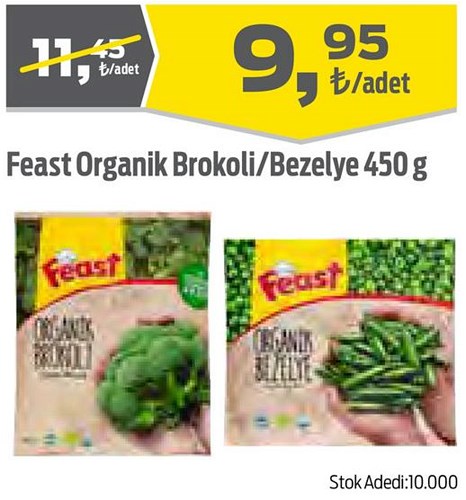 Feast Organik Brokoli/Bezelye 450 g image
