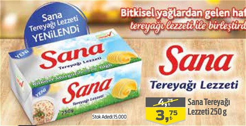 Sana Tereyağı Lezzeti 250 g image