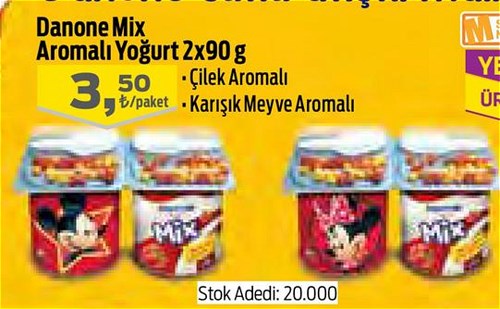 Danone Mix Aromalı Yoğurt 2x90 g image