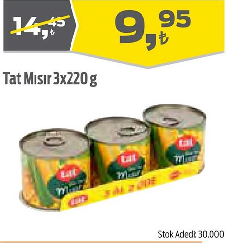 Tat Mısır 3x220 g image