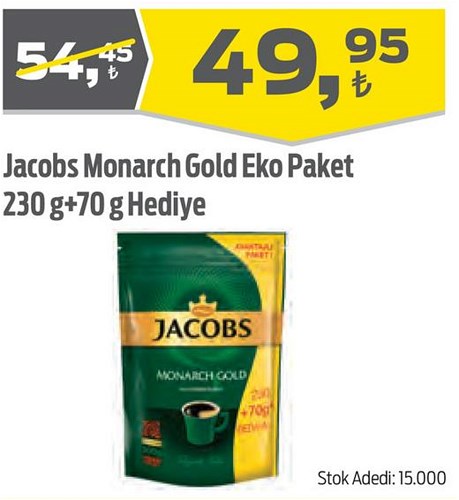 Jacobs Monarch Gold Eko Paket 230 g+70 g Hediye image