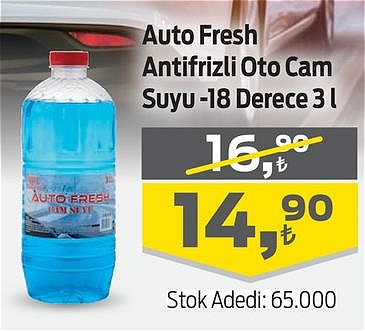 Auto Fresh Antifrizli Oto Cam Suyu -18 Derece 3 l image